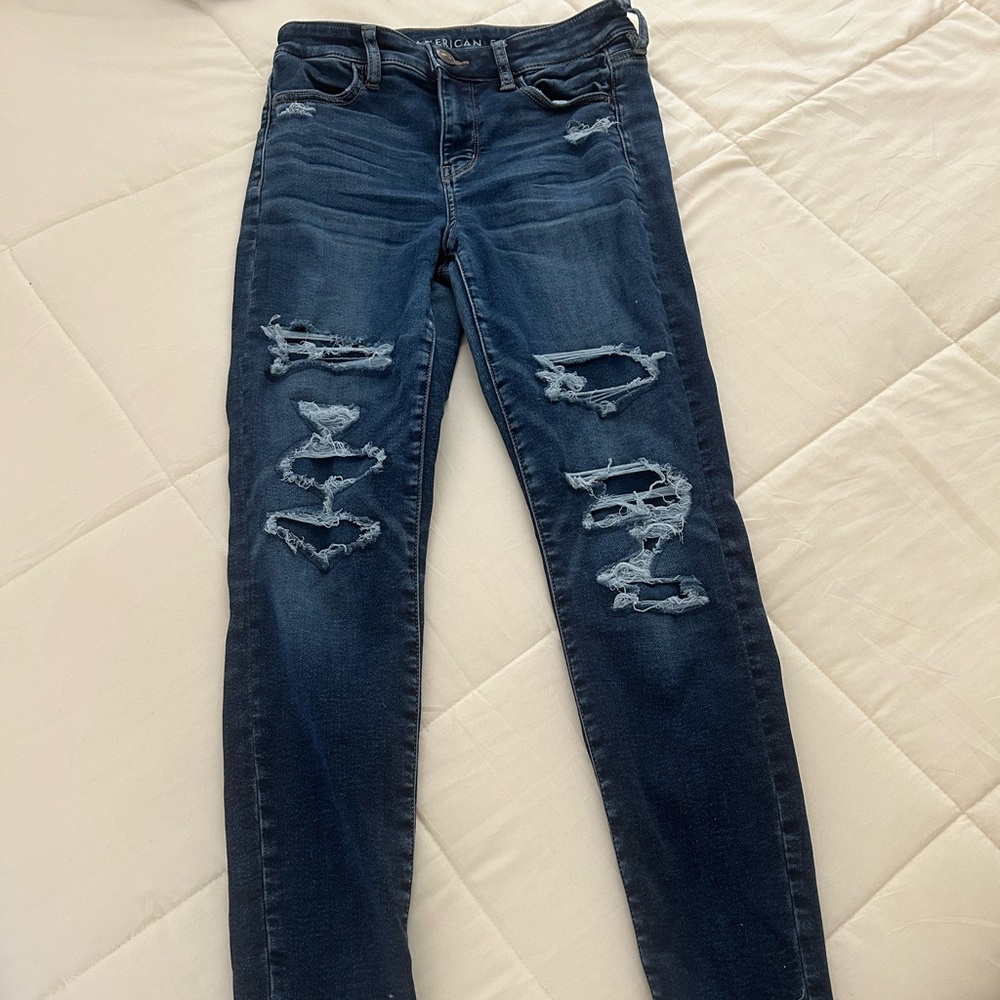 Super Stretchy American Eagle Jeans | American Eagle Jeans | Ripped Jeans